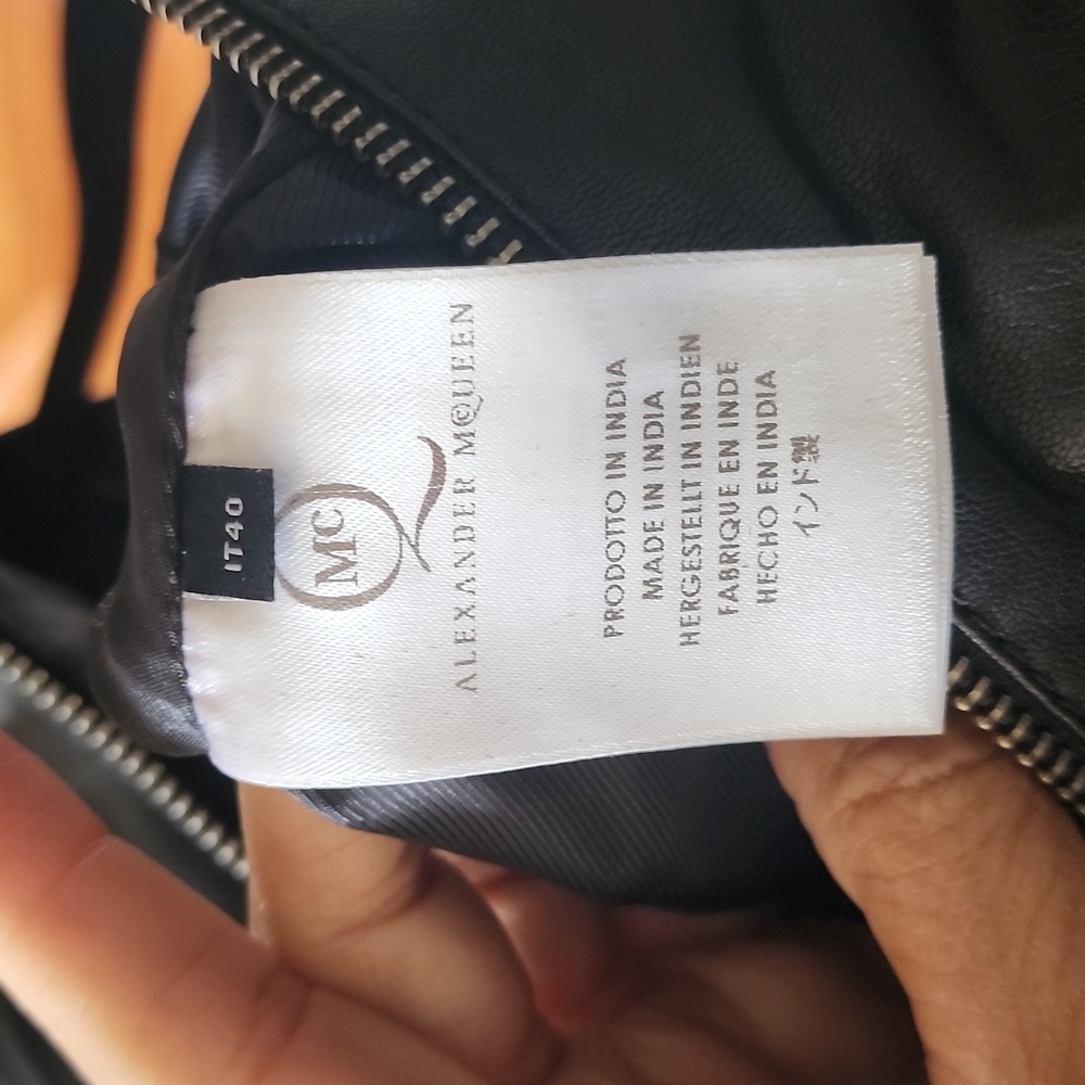Alexander Mcqueen NWT real leather structured badazz dress SEE MEASUREME… - Picture 15 of 16